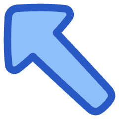 Diagonal Triangle Arrow Upper Left Icon from Plump Duo Set