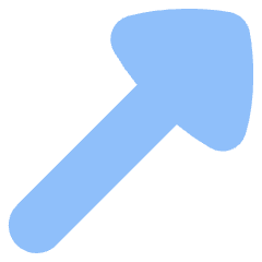Diagonal Triangle Arrow Upper Right Icon from Flex Flat Set