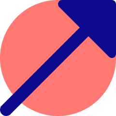 Diagonal Triangle Arrow Upper Right Icon from Core Pop Set
