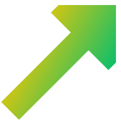 Diagonal Triangle Arrow Upper Right Icon from Sharp Gradient Set