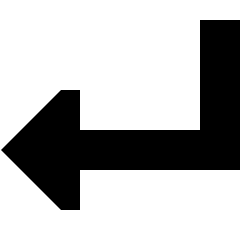 Triangle Arrow Bend Down Left Icon from Sharp Solid Set