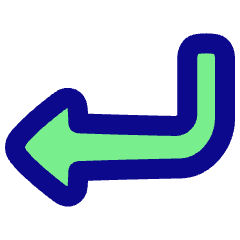 Triangle Arrow Bend Down Left Icon from Plump Pop Set