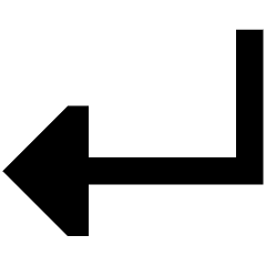 Triangle Arrow Bend Down Left Icon from Sharp Remix Set