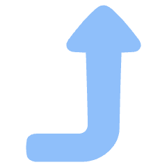 Triangle Arrow Bend Right Up 2 Icon from Plump Flat Set