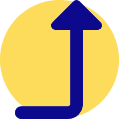 Triangle Arrow Bend Right Up 2 Icon from Core Pop Set