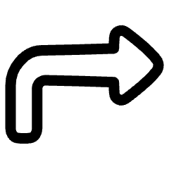 Triangle Arrow Bend Up Right Icon from Plump Line Set