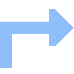 Triangle Arrow Bend Up Right Icon from Sharp Flat Set