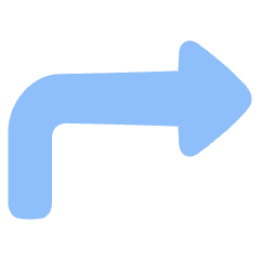 Triangle Arrow Bend Up Right Icon from Plump Flat Set