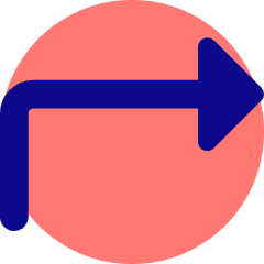 Triangle Arrow Bend Up Right Icon from Core Pop Set