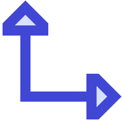 Triangle Arrow Bottom Left Corner Icon from Sharp Duo Set