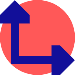 Triangle Arrow Bottom Left Corner Icon from Sharp Pop Set