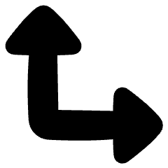 Triangle Arrow Bottom Left Corner Icon from Plump Solid Set