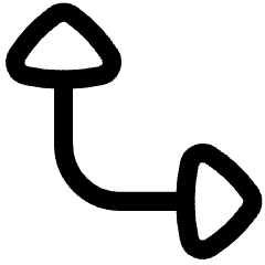 Triangle Arrow Bottom Left Corner Icon from Flex Line Set