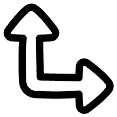 Triangle Arrow Bottom Left Corner Icon from Plump Line Set