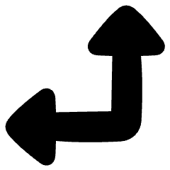 Triangle Arrow Bottom Right Corner Icon from Plump Solid Set