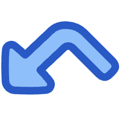 Triangle Arrow Bounce Down Left Icon from Plump Duo Set