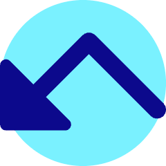 Triangle Arrow Bounce Down Left Icon from Core Pop Set