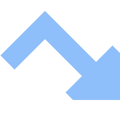 Triangle Arrow Bounce Down Right Icon from Sharp Flat Set
