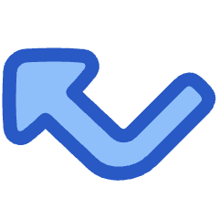 Triangle Arrow Bounce Up Left Icon from Plump Duo Set