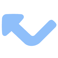 Triangle Arrow Bounce Up Left Icon from Plump Flat Set