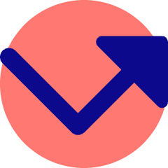 Triangle Arrow Bounce Up Right Icon from Core Pop Set