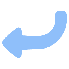 Triangle Arrow Curve Down Left Icon from Plump Flat Set