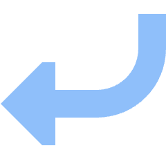 Triangle Arrow Curve Down Left Icon from Sharp Flat Set