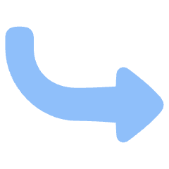 Triangle Arrow Curve Down Right Icon from Plump Flat Set