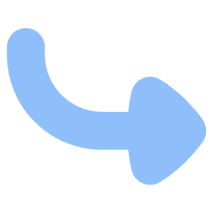 Triangle Arrow Curve Down Right Icon from Flex Flat Set