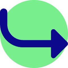Triangle Arrow Curve Down Right Icon from Core Pop Set