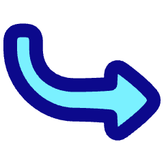 Triangle Arrow Curve Down Right Icon from Plump Pop Set