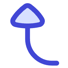 Triangle Arrow Curve Left Up Icon from Flex Duo Set