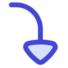 Triangle Arrow Curve Right Down Icon from Flex Duo Set