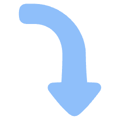 Triangle Arrow Curve Right Down Icon from Plump Flat Set