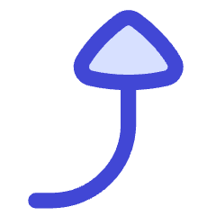 Triangle Arrow Curve Right Up Icon from Flex Duo Set