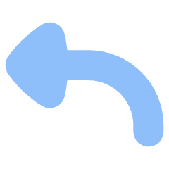 Triangle Arrow Curve Up Left Icon from Flex Flat Set