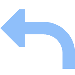 Triangle Arrow Curve Up Left Icon from Sharp Flat Set
