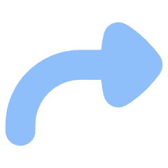 Triangle Arrow Curve Up Right Icon from Flex Flat Set