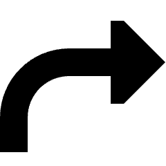 Triangle Arrow Curve Up Right Icon from Sharp Solid Set