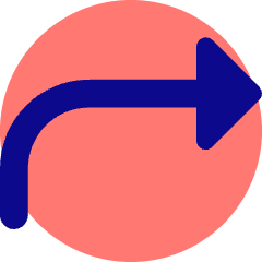 Triangle Arrow Curve Up Right Icon from Core Pop Set
