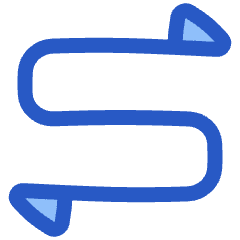 Triangle Arrow Curvy Both Direction 1 Icon from Plump Duo Set