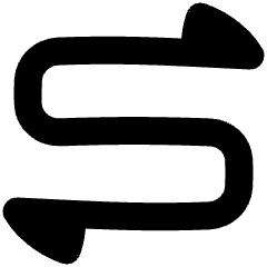 Triangle Arrow Curvy Both Direction 1 Icon from Plump Solid Set