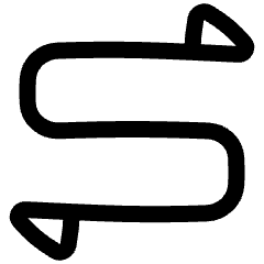 Triangle Arrow Curvy Both Direction 1 Icon from Plump Line Set