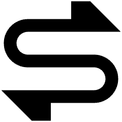 Triangle Arrow Curvy Both Direction 1 Icon from Sharp Remix Set