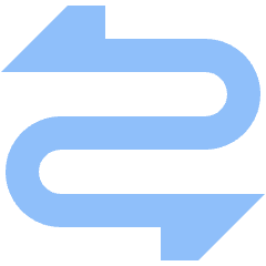 Triangle Arrow Curvy Both Direction 2 Icon from Sharp Flat Set