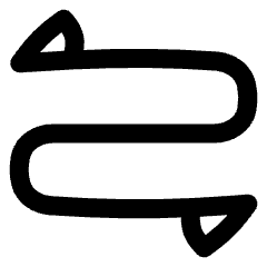 Triangle Arrow Curvy Both Direction 2 Icon from Flex Line Set
