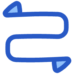 Triangle Arrow Curvy Both Direction 2 Icon from Plump Duo Set
