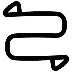 Triangle Arrow Curvy Both Direction 2 Icon from Plump Line Set