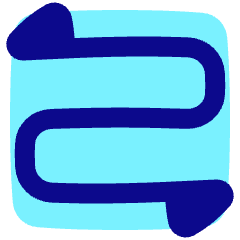 Triangle Arrow Curvy Both Direction 2 Icon from Plump Pop Set