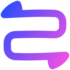 Triangle Arrow Curvy Both Direction 2 Icon from Plump Gradient Set